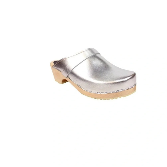 Sven Girl's Clog Silver Sling Strap Size 31/1 - Picture 1 of 8